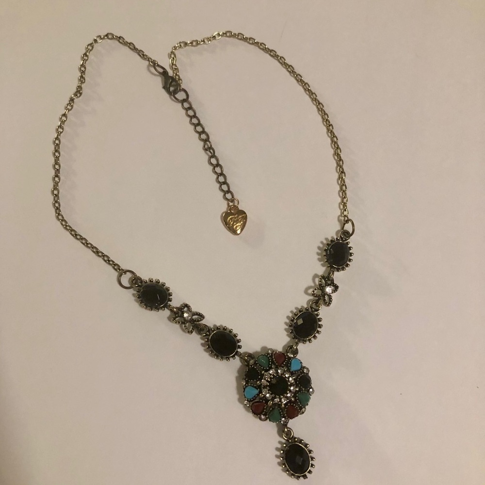 Betsey Johnson Choker Necklace Ornate Style Vintage New